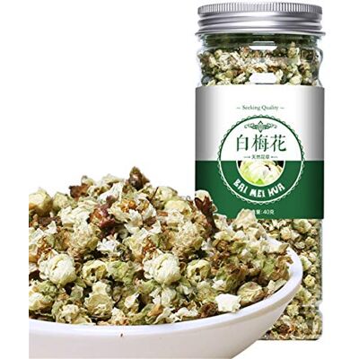 HELLOYOUNG Tisane chinoise Fleur Fruit Thé Thé Rose En Conserve Soie Dorée Embouteillé Nouveau thé parfumé Soins de santé Fleurs thé En bonne santé Green Food (40g White plum blossom) - Publicité HELLOYOUNG Tisane chinoise Fleur Fruit Thé Thé Rose En Conserve Soie Dorée Embouteillé Nouveau thé parfumé Soins de santé Fleurs thé En bonne santé Green Food (40g White plum blossom) - Publicité