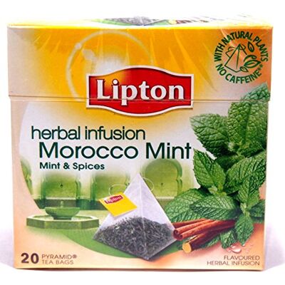 Lipton Infusion-Herbal Maroc 20 Sacs de Thé à Base de Plantes 10 cm - Publicité Lipton Infusion-Herbal Maroc 20 Sacs de Thé à Base de Plantes 10 cm - Publicité