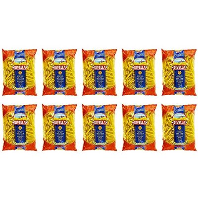 Divella Lot de 10 pâtes 100 % italiennes N°38 Pennette di Mezzani 500 g - Publicité Divella Lot de 10 pâtes 100 % italiennes N°38 Pennette di Mezzani 500 g - Publicité