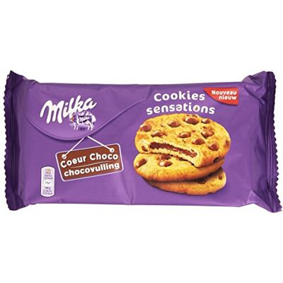 Milka Cookies Sensations Coeur Choco 182 g - Publicité Milka Cookies Sensations Coeur Choco 182 g - Publicité