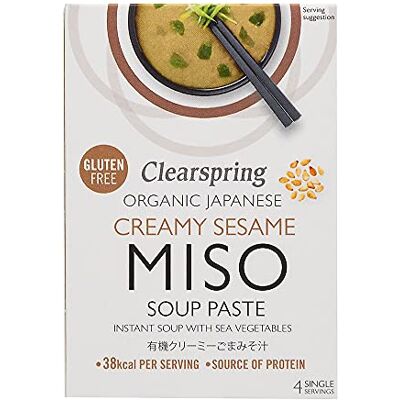 Clearspring Pâte à soupe au sésame et aux légumes marins - Publicité Clearspring Pâte à soupe au sésame et aux légumes marins - Publicité