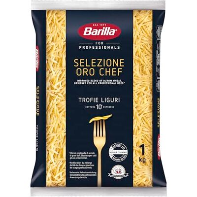 Barilla Pâtes Selezione Oro Chef Trofie Liguri 1 kg - Publicité Barilla Pâtes Selezione Oro Chef Trofie Liguri 1 kg - Publicité