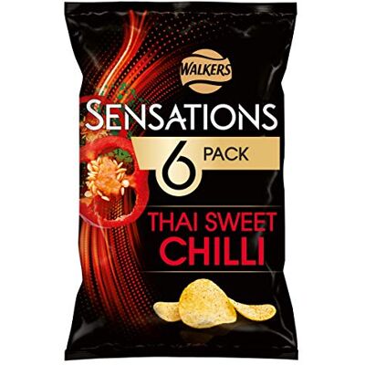Walkers Sensations Piment thaï sucré 6 x 25 g - Publicité Walkers Sensations Piment thaï sucré 6 x 25 g - Publicité