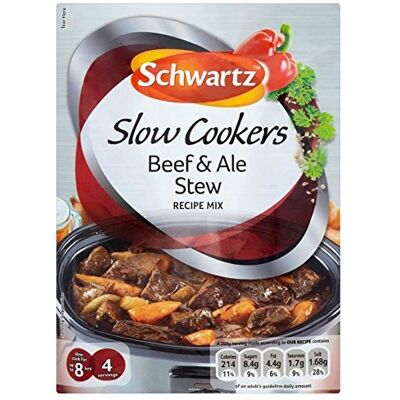 Schwartz Lot de 3 mélanges de recettes de bœuf et ragoût de bière 43 g chacune. Publicité Schwartz Lot de 3 mélanges de recettes de bœuf et ragoût de bière 43 g chacune. Publicité