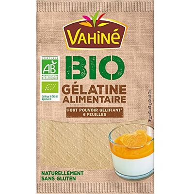 Vahiné BIO Gelatine Feuille Bio 10G Lot De 4 - Publicité Vahiné BIO Gelatine Feuille Bio 10G Lot De 4 - Publicité