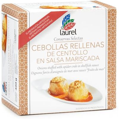 olivaoliva Laurel Oignons Rell. Sauce aux fruits de mer et au crabe boîte de 400 g Saveurs des Asturies - Publicité olivaoliva Laurel Oignons Rell. Sauce aux fruits de mer et au crabe boîte de 400 g Saveurs des Asturies - Publicité