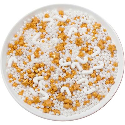 HoolySeek Sucre perlé comestible (85 g) Perles de sucre pour pâtisserie de Noël Sucres décoratifs mélangés Convient pour les gâteaux, cupcakes, biscuits (Cupidon de Noël) - Publicité HoolySeek Sucre perlé comestible (85 g) Perles de sucre pour pâtisserie de Noël Sucres décoratifs mélangés Convient pour les gâteaux, cupcakes, biscuits (Cupidon de Noël) - Publicité