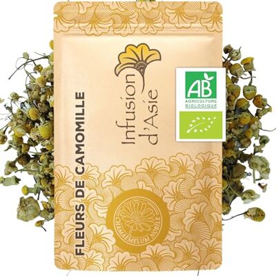 Khla Fleurs de Camomille Bio 100 g Pour Tisane & Infusion Soir Sommeil & Digestion Chaude ou Glacée Sachet Vrac Florale & Aromatique Riche en Antioxydants Origine Égypte - Publicité Khla Fleurs de Camomille Bio 100 g Pour Tisane & Infusion Soir Sommeil & Digestion Chaude ou Glacée Sachet Vrac Florale & Aromatique Riche en Antioxydants Origine Égypte - Publicité