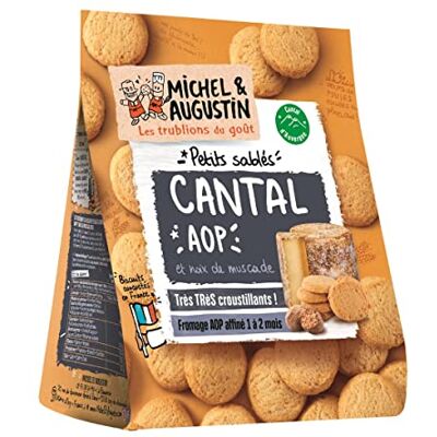 Michel et Augustin Biscuits apéritifs au fromage Cantal AOP 100g Lot de 12 sachets - Publicité Michel et Augustin Biscuits apéritifs au fromage Cantal AOP 100g Lot de 12 sachets - Publicité