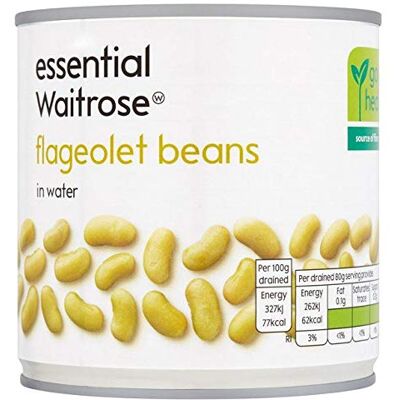Waitrose Essential Flageolet Haricots 400 g - Publicité Waitrose Essential Flageolet Haricots 400 g - Publicité
