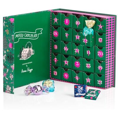 Venchi Collection Noël Calendrier de l'Avent Prestige, 310 g 31 Chocolats Idée Cadeau Sans Gluten - Publicité Venchi Collection Noël Calendrier de l'Avent Prestige, 310 g 31 Chocolats Idée Cadeau Sans Gluten - Publicité
