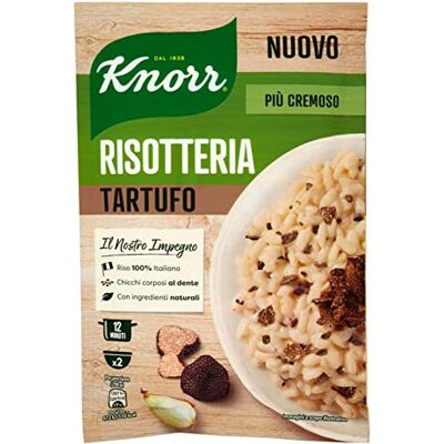 Knorr Risotto Tartufo Lot de 3 truffes de riz 175 g 100 % italiennes préparées - Publicité Knorr Risotto Tartufo Lot de 3 truffes de riz 175 g 100 % italiennes préparées - Publicité