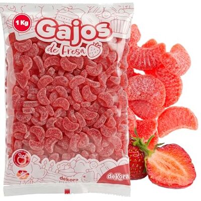 dekora Quartiers gélifiés goût fraise 1 kg pour décoration de gâteaux, cupcakes et pâtisseries, bonbons décoratifs pour anniversaire, candy bar et table sucrée - Publicité dekora Quartiers gélifiés goût fraise 1 kg pour décoration de gâteaux, cupcakes et pâtisseries, bonbons décoratifs pour anniversaire, candy bar et table sucrée - Publicité