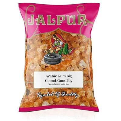 Jalpur Gomme arabique comestible petits morceaux 100 g - Publicité Jalpur Gomme arabique comestible petits morceaux 100 g - Publicité