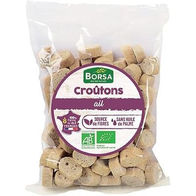 Epicerie salée Borsa Croûtons blé complet à l'ail 75g unité - Publicité Epicerie salée Borsa Croûtons blé complet à l'ail 75g unité - Publicité