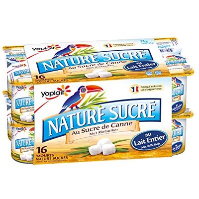 Yoplait Yaourt Nature Sucré 16 x 125 g - Publicité Yoplait Yaourt Nature Sucré 16 x 125 g - Publicité