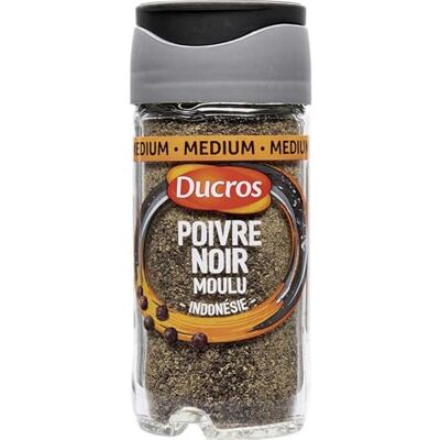 DUCROS Poivre Noir Moulu Indonésie Médium avec Opercule Fraîcheur 40g (lot de - Publicité DUCROS Poivre Noir Moulu Indonésie Médium avec Opercule Fraîcheur 40g (lot de - Publicité