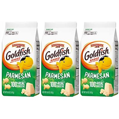 The Bramble Bay Pepperidge Farm Goldfish Lot de 3 crackers aromatisés au parmesan cuits au four avec du vrai fromage 187 g - Publicité The Bramble Bay Pepperidge Farm Goldfish Lot de 3 crackers aromatisés au parmesan cuits au four avec du vrai fromage 187 g - Publicité
