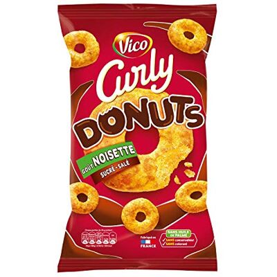 VICO Curly Donuts Goût Noisette 100 g - Publicité VICO Curly Donuts Goût Noisette 100 g - Publicité