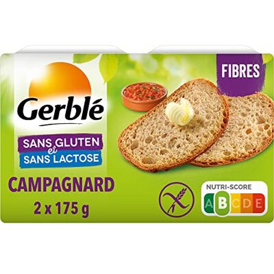 Gerblé - Pain de campagne 350 g - 6 paquets - Snack - Publicité Gerblé - Pain de campagne 350 g - 6 paquets - Snack - Publicité