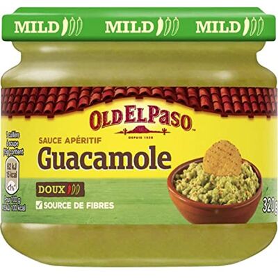 Old El Paso Sauce Apéritif Guacamole Doux 320g (lot de 4) - Publicité Old El Paso Sauce Apéritif Guacamole Doux 320g (lot de 4) - Publicité