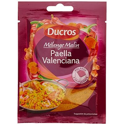 DUCROS Mélange Pour Paëlla Valenciana 20 g Lot de 4 - Publicité DUCROS Mélange Pour Paëlla Valenciana 20 g Lot de 4 - Publicité