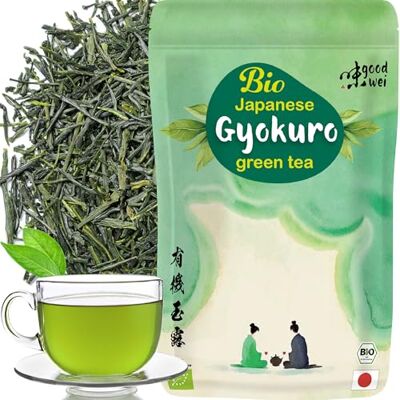good wei - Gyokuro BIO - Cultivé à l’ombre - Thé vert - Publicité good wei - Gyokuro BIO - Cultivé à l’ombre - Thé vert - Publicité