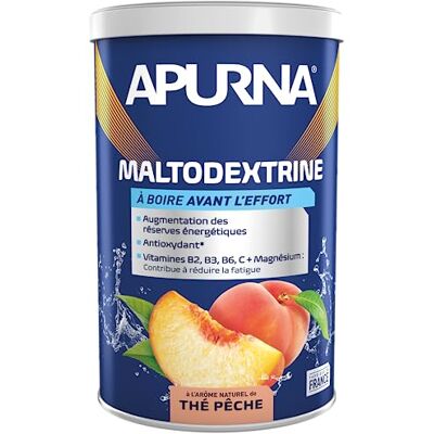 APURNA /Endurance/Avant l' éffort/Maltodextrine/Thé Pêche/Pot 500g - Publicité APURNA /Endurance/Avant l' éffort/Maltodextrine/Thé Pêche/Pot 500g - Publicité