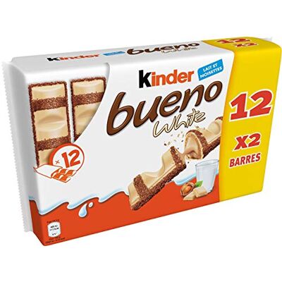 Kinder Barre Chocolatées Chocolat Blanc, 468g - Publicité Kinder Barre Chocolatées Chocolat Blanc, 468g - Publicité