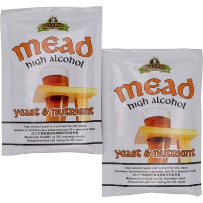 Bulldog Brews 2x Hambleton Bard Bulldog Levure + sel nutritif 28g/25L Bulldog Brew's Levure sèche Metwein Levure de vin Vin blanc et vin rouge - Publicité Bulldog Brews 2x Hambleton Bard Bulldog Levure + sel nutritif 28g/25L Bulldog Brew's Levure sèche Metwein Levure de vin Vin blanc et vin rouge - Publicité