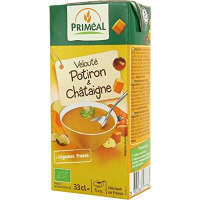 Primeal Priméal Velouté Potiron/Châtaigne 330 g - Publicité Primeal Priméal Velouté Potiron/Châtaigne 330 g - Publicité