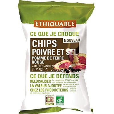 ETHIQUABLE Chips Poivre et Sel de Pomme de Terre Rouge bio & équitable - Publicité ETHIQUABLE Chips Poivre et Sel de Pomme de Terre Rouge bio & équitable - Publicité