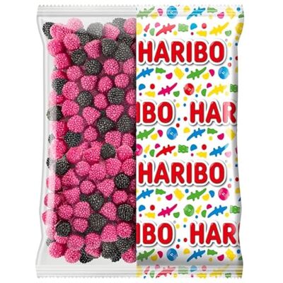 HARIBO Berries Bonbons Fruits Rouges Sans Colorants Artificiels Sachet Vrac 1 kg - Publicité HARIBO Berries Bonbons Fruits Rouges Sans Colorants Artificiels Sachet Vrac 1 kg - Publicité
