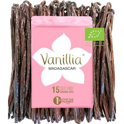 Vanillia 15 Gousses de Vanille Bourbon BIO de Madagascar • GRAND CRU • FreshZIP - Publicité Vanillia 15 Gousses de Vanille Bourbon BIO de Madagascar • GRAND CRU • FreshZIP - Publicité