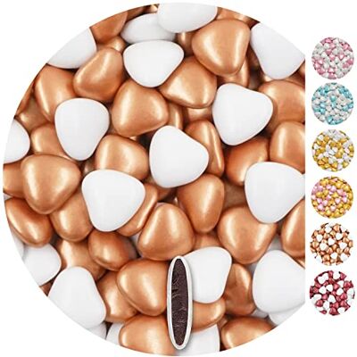 EinsSein 1kg Dragees mariage au chocolat cœur Mix médium blanc-bronzeor perle baptême communion noël amandes recevoir fêter de fete couleur pas cher aux bombe tag voir mes - Publicité EinsSein 1kg Dragees mariage au chocolat cœur Mix médium blanc-bronzeor perle baptême communion noël amandes recevoir fêter de fete couleur pas cher aux bombe tag voir mes - Publicité
