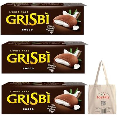 Matilde Vicenzi Vicenzi Grisbi Lot de 3 barres de biscuits en noix de coco 150 g - Publicité Matilde Vicenzi Vicenzi Grisbi Lot de 3 barres de biscuits en noix de coco 150 g - Publicité