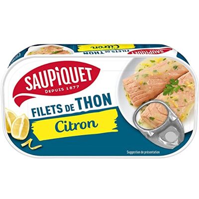 AUCHAN Lot de 3 unités *** SAUPIQUET Filets de thon au citron 115g - Publicité AUCHAN Lot de 3 unités *** SAUPIQUET Filets de thon au citron 115g - Publicité