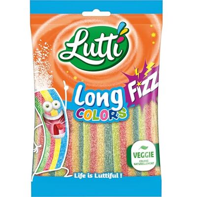 Lutti Long Fizz Colors 180g - Publicité Lutti Long Fizz Colors 180g - Publicité