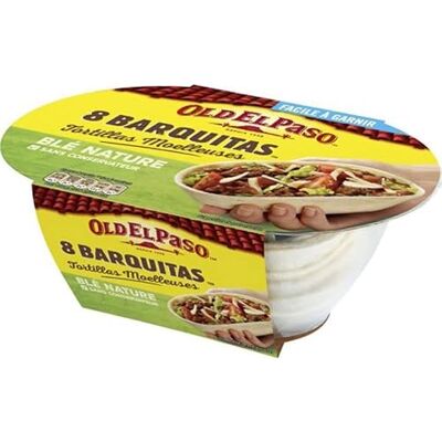 Old El Paso 8 Barquitas Tortillas Moelleuses Blé Nature 193g (lot de 4) - Publicité Old El Paso 8 Barquitas Tortillas Moelleuses Blé Nature 193g (lot de 4) - Publicité