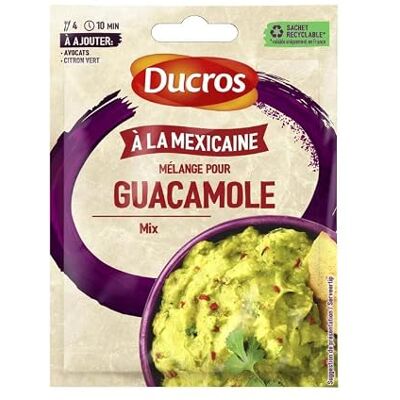 DUCROS Sachet Mélange Pour Guacamole 20G Lot De 4 - Publicité DUCROS Sachet Mélange Pour Guacamole 20G Lot De 4 - Publicité