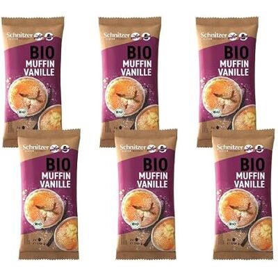 Schnitzer lot de 2 Muffins Vanille Bio 140 g - Publicité Schnitzer lot de 2 Muffins Vanille Bio 140 g - Publicité