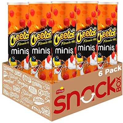 Minis Cheetos Flamin' Lot de 6 sachets de fromage chaud - Publicité Minis Cheetos Flamin' Lot de 6 sachets de fromage chaud - Publicité