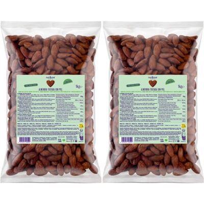 nut&me Amandes grillées non salées 1 kg Amandes décortiquées Sans sel Source de protéines Haute teneur en fibres Sans gluten - Publicité nut&me Amandes grillées non salées 1 kg Amandes décortiquées Sans sel Source de protéines Haute teneur en fibres Sans gluten - Publicité