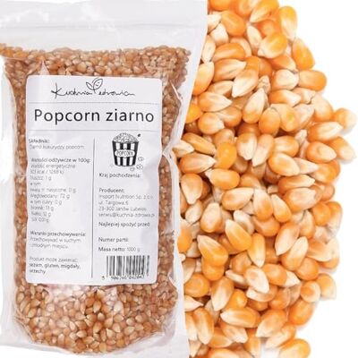 Kuchnia Zdrowia Maïs À Popcorn Naturel 1 kg Grains De Maïs À Éclater, Riches En Fibres, Idéals Pour Popcorn Maison, Snacks, Soirées Et Apéritif, - Publicité Kuchnia Zdrowia Maïs À Popcorn Naturel 1 kg Grains De Maïs À Éclater, Riches En Fibres, Idéals Pour Popcorn Maison, Snacks, Soirées Et Apéritif, - Publicité