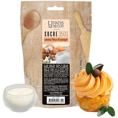 PATISDECOR Sucre saveur fleur d'oranger 350g - Publicité PATISDECOR Sucre saveur fleur d'oranger 350g - Publicité
