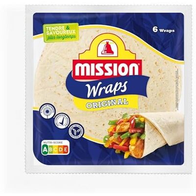 Mission Wraps Nature Au Blé 370G Lot De 4 - Publicité Mission Wraps Nature Au Blé 370G Lot De 4 - Publicité