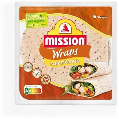 Epicerie salée MISSION Wraps Multigrains 370G Lot De 4 Vendu Par Lot - Publicité Epicerie salée MISSION Wraps Multigrains 370G Lot De 4 Vendu Par Lot - Publicité