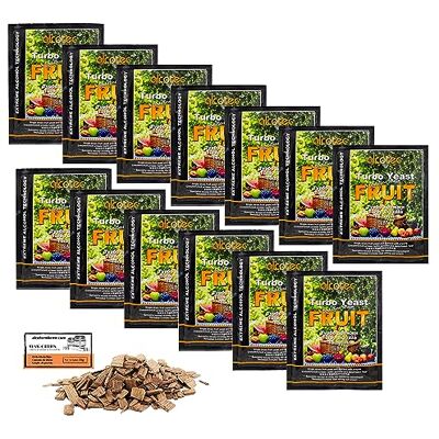 AlcoFermBrew 13 x Turbo Levure Alcotec Turbo Fruit 60g, Levure pour la fermentation des fruits, Distillateurs Levure, Levure Rapide, Gnôle Alcool - Publicité AlcoFermBrew 13 x Turbo Levure Alcotec Turbo Fruit 60g, Levure pour la fermentation des fruits, Distillateurs Levure, Levure Rapide, Gnôle Alcool - Publicité
