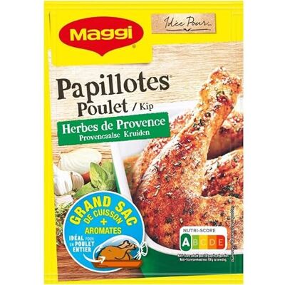 Maggi NESTLE Papillote De Poulet Herbes De Provence 34G Lot De 4 Livraison Gratuite - Publicité Maggi NESTLE Papillote De Poulet Herbes De Provence 34G Lot De 4 Livraison Gratuite - Publicité
