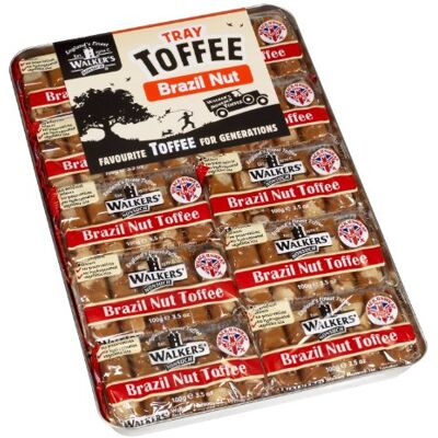 Walkers Promeneurs noix du Brésil Toffee Sweets 10 x 100g Plateau - Publicité Walkers Promeneurs noix du Brésil Toffee Sweets 10 x 100g Plateau - Publicité